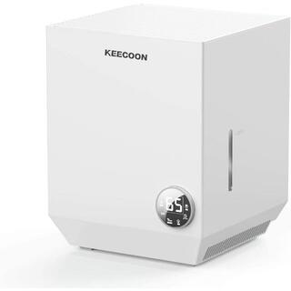 KEECOON 加湿器 気化式 4L大容量加湿器 空気清浄 加湿フィルター濾過(加湿器/除湿機)