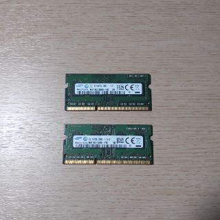 サムスン(SAMSUNG)のSamsung DDR3 PC3L-12800S メモリ 4GB×2(PCパーツ)