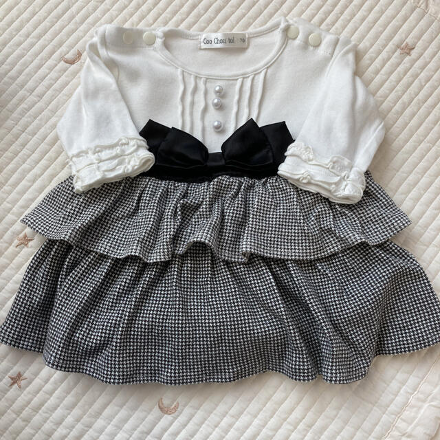 ベルメゾン(ベルメゾン)のフォーマル　ワンピース　ロンパース　70サイズ キッズ/ベビー/マタニティのベビー服(~85cm)(ロンパース)の商品写真