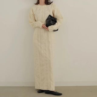 新品　louren lace cocoon dress レースコクーンドレス