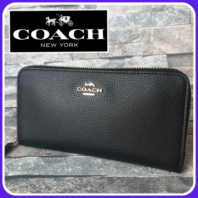 ◆◇コーチ COACH 財布 ペブルド レザー ラウンド ファスナー 長財布◇◆