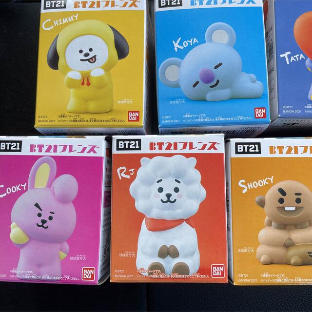 BANDAI(バンダイ)のbt21 人形  bt21人形 7種セット  bt21フレンズ エンタメ/ホビーのCD(K-POP/アジア)の商品写真