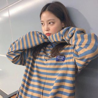 グレイル(GRL)の【送料無料】韓国っぽ♡ ボーダー ロンT 長袖 カットソー 大学生 高校生 韓国(Tシャツ(長袖/七分))