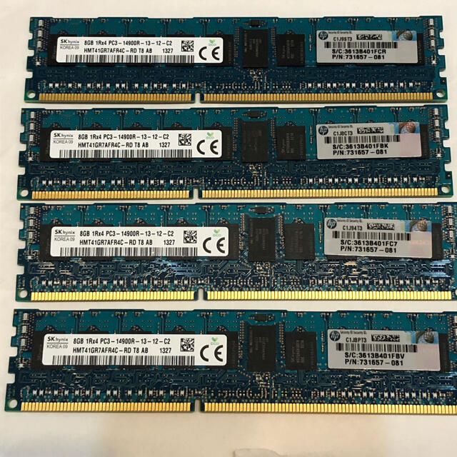 SK hinix DDR3 1Rx4 PC3-14900R 32GB（8G x4