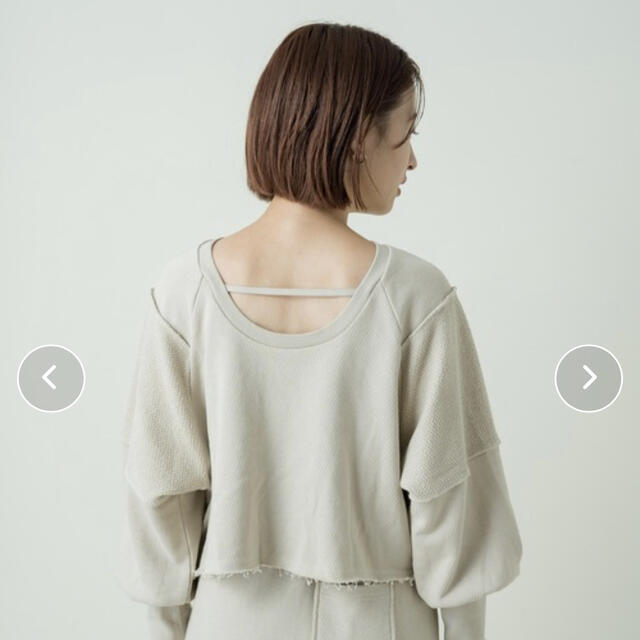 Kastane(カスタネ)のカスタネ　SETUP クロップドロゴスウェット レディースのトップス(トレーナー/スウェット)の商品写真