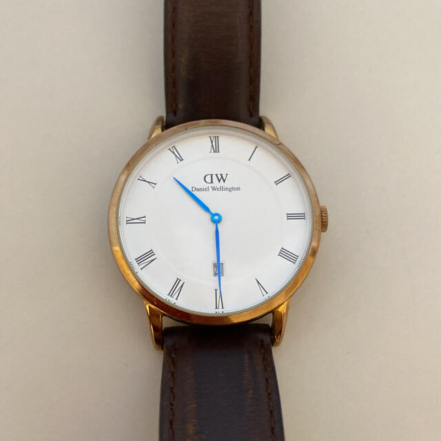 Daniel Wellington(ダニエルウェリントン)のダニエルウェリントン 腕時計 38mm 青針 レザー メンズの時計(腕時計(アナログ))の商品写真