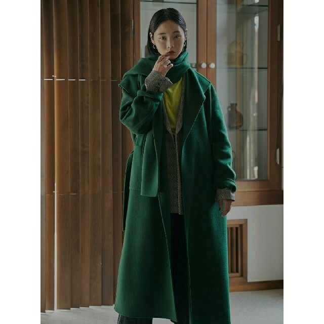 新品未使用 アメリヴィンテージ STAND COLLAR SCARF COAT