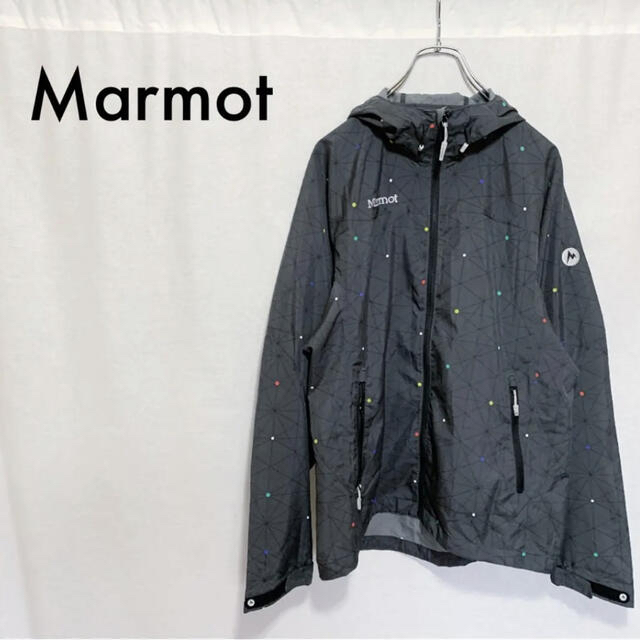 【極美品】Marmot マーモット 総柄 ナイロンジャケット メンズ L