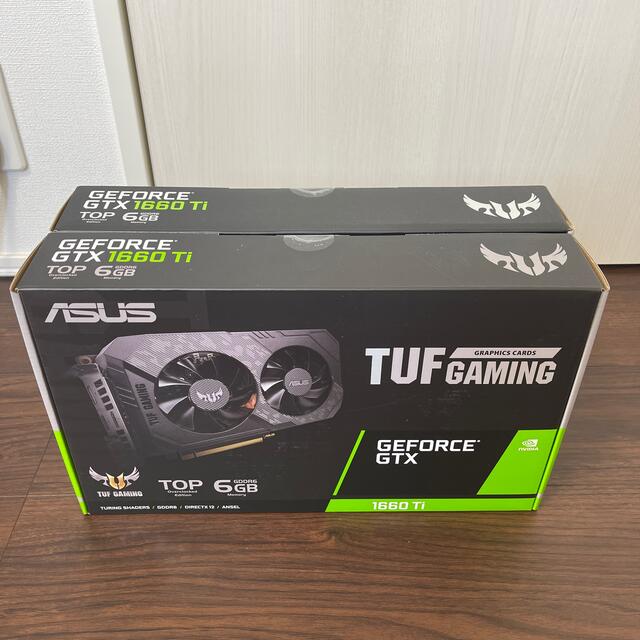 PC/タブレット【新品未開封】ASUS TUF-GTX1660TI-6G-EVO-GAMING