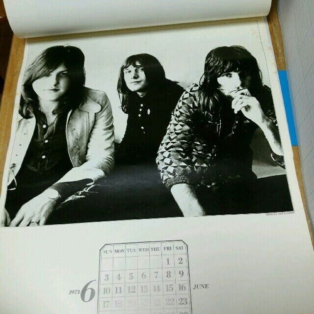 カレンダー　1973年　ROCK CALENDAR