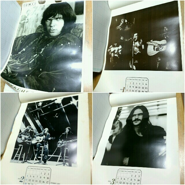 カレンダー　1973年　ROCK CALENDAR