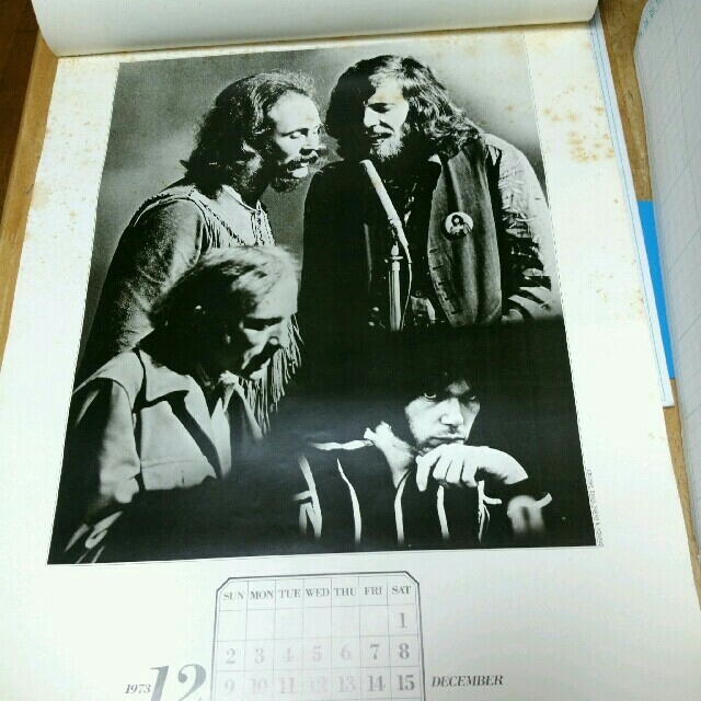 カレンダー　1973年　ROCK CALENDAR