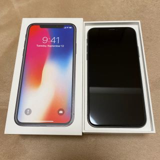 アップル(Apple)のiPhone X Space Gray 256 GB SIMフリー(スマートフォン本体)