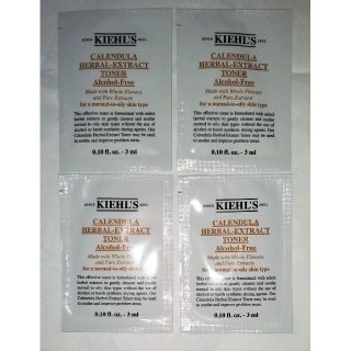 キールズ(Kiehl's)のキールズ　ハーバルトナー　化粧水　サンプル　4個　アルコールフリー　カレンデュラ(化粧水/ローション)