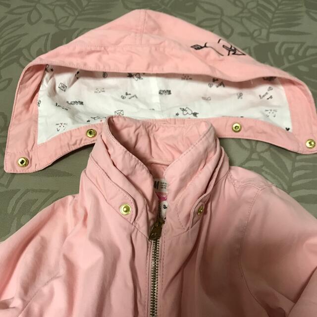 H&M 110ピンクコート