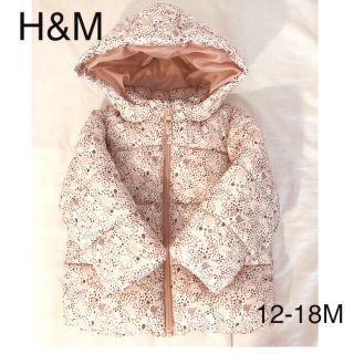 エイチアンドエム(H&M)のH&M小花柄ダウンコート　85(ジャケット/コート)