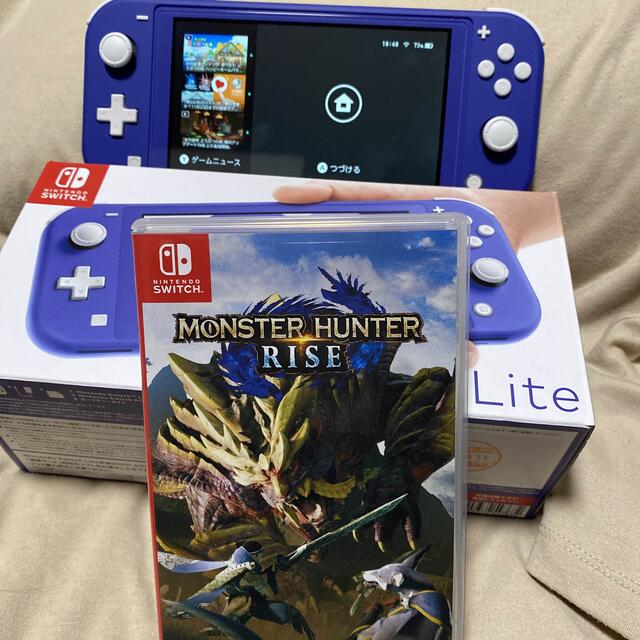 任天堂Switch LITEブルー モンスターハンターライズ