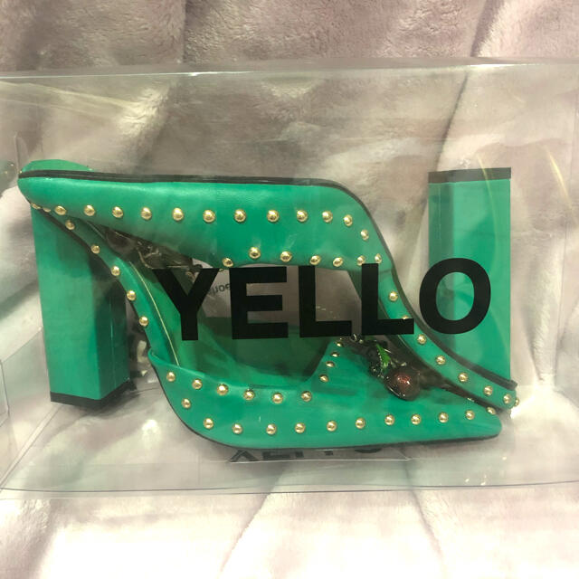 Yellow boots(イエローブーツ)の※みさん専用※箱無し YELLO ミュール スタッズ チェリー レディースの靴/シューズ(ミュール)の商品写真