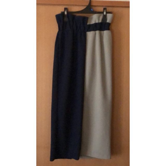 OSMOSIS(オズモーシス)のユナ6666様専用 OSMOSISロングタイトスカート　グリーンｘネイビー レディースのスカート(ロングスカート)の商品写真