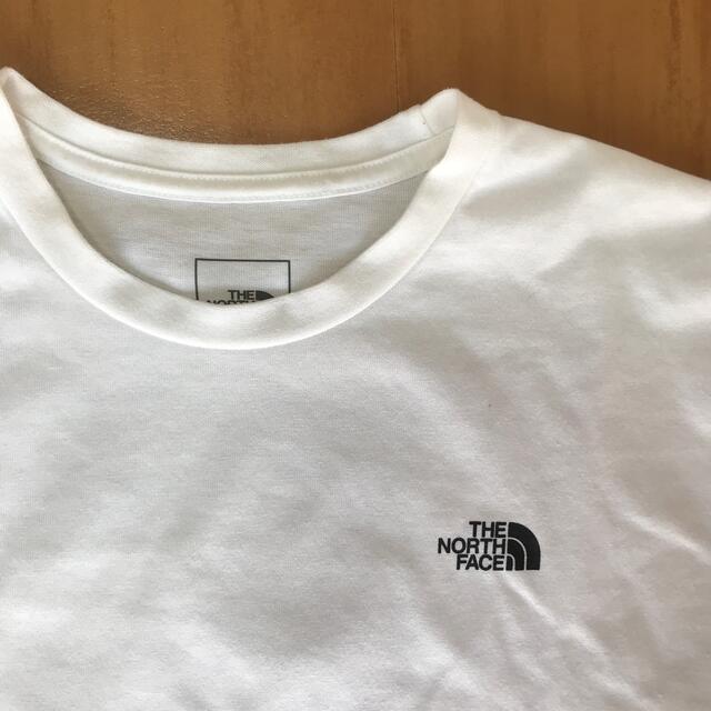 THE NORTH FACE(ザノースフェイス)のノースフェイス 白 ホワイト バックプリント Tシャツ レディースのトップス(Tシャツ(半袖/袖なし))の商品写真