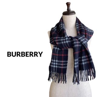 バーバリー(BURBERRY)のBURBERRY'S バーバリーズカシミヤ100%チェックマフラーイングランド製(マフラー/ショール)