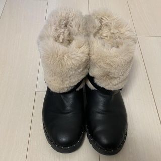 ザラ(ZARA)のZara Girls boots サイズ 37 23.5cm ファー(ブーツ)