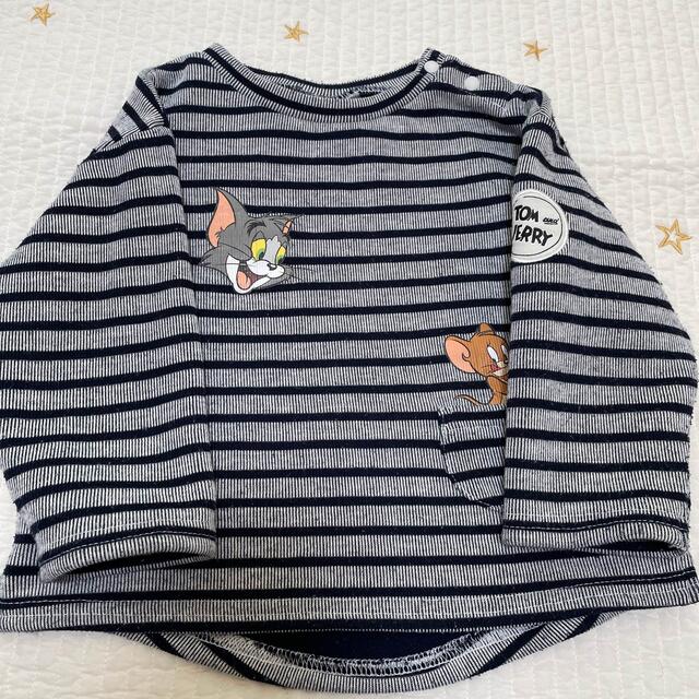 petit main(プティマイン)のトムとジェリー　裏起毛ボーダーＴシャツ キッズ/ベビー/マタニティのキッズ服男の子用(90cm~)(Tシャツ/カットソー)の商品写真