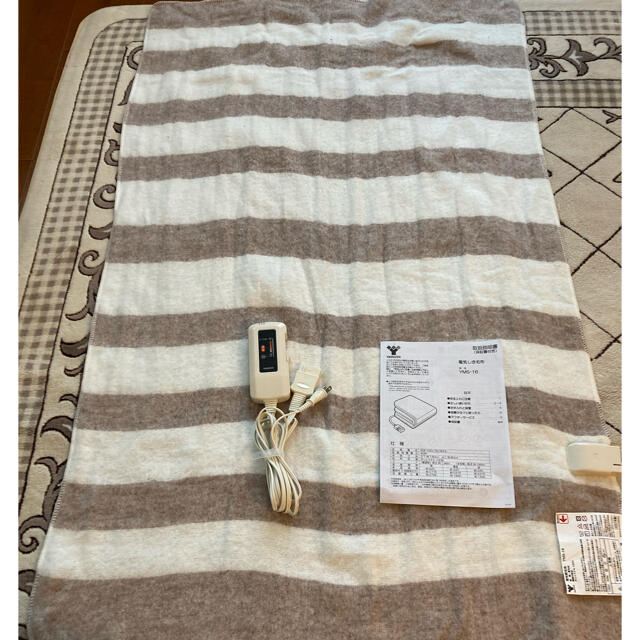 2100円 最新な 新品未使用 山善 あったか電気毛布 ネイビー