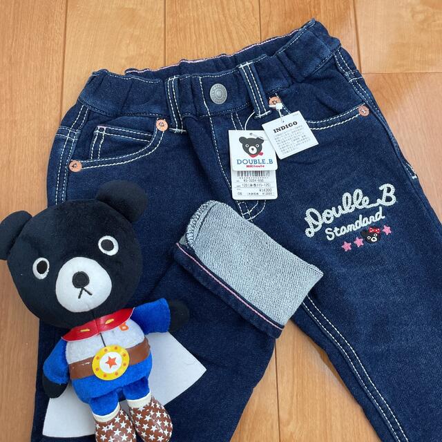 ☆ダブルBデニム風スウェットパンツ120☆ミキハウス☆B子ちゃん