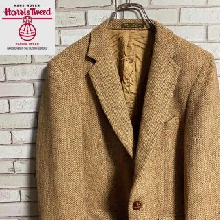 ハリスツイード(Harris Tweed)の90s 古着 ハリスツイード テーラードジャケット くるみボタン ヴィンテージ(テーラードジャケット)