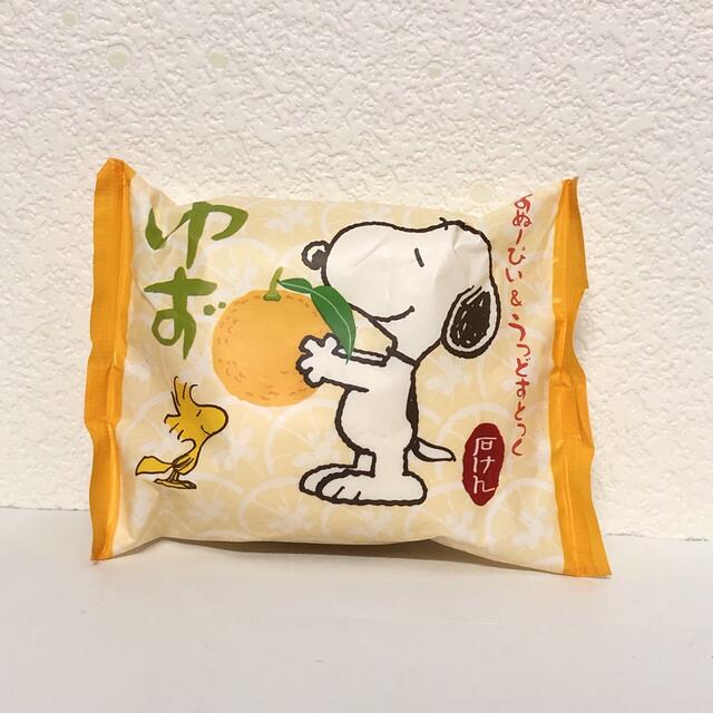 PEANUTS(ピーナッツ)のスヌーピー　石鹸　ゆず コスメ/美容のボディケア(ボディソープ/石鹸)の商品写真