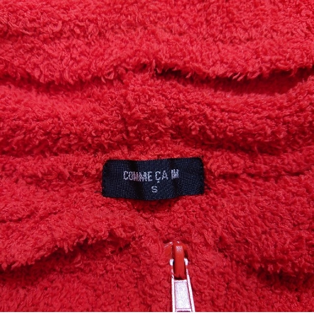 COMME CA ISM(コムサイズム)のCOMME CA ISM コムサイズム キッズ S 100 モコモコパーカー 赤 キッズ/ベビー/マタニティのキッズ服女の子用(90cm~)(ジャケット/上着)の商品写真