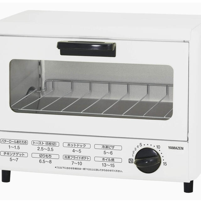 山善(ヤマゼン)の[山善] オーブントースター 860W ホワイト スマホ/家電/カメラの調理家電(調理機器)の商品写真