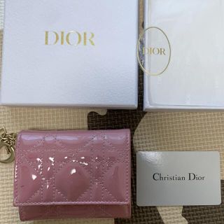 クリスチャンディオール(Christian Dior)の【美品/正規品】DIOR ディオール 三つ折り財布 エナメル ラベンダー 完売品(財布)