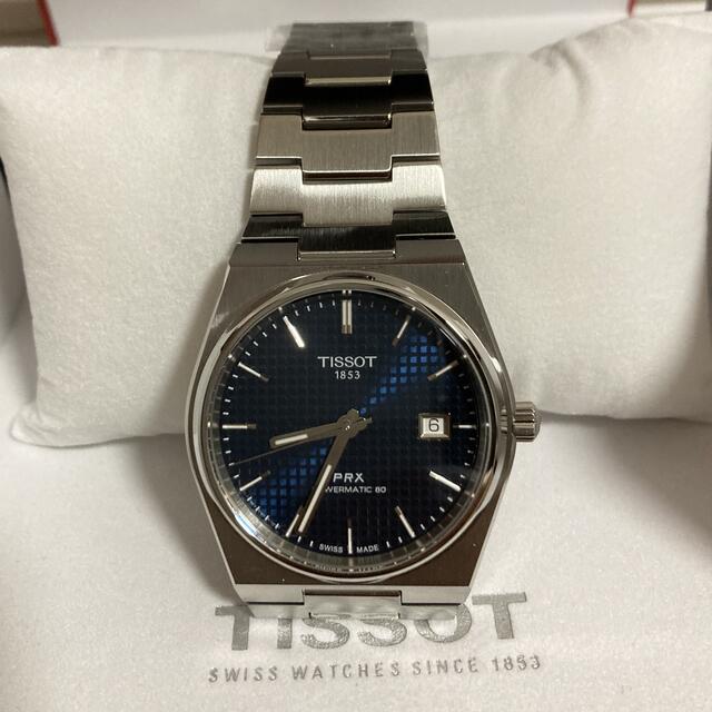 新品未使用 ティソ TISSOT PRX パワーマティック80 ブルー