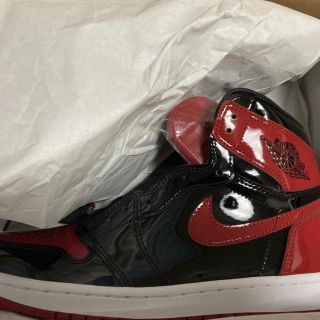 ナイキ(NIKE)のNIKE AIR JORDAN 1 HIGH OG "BRED PATENT"(スニーカー)