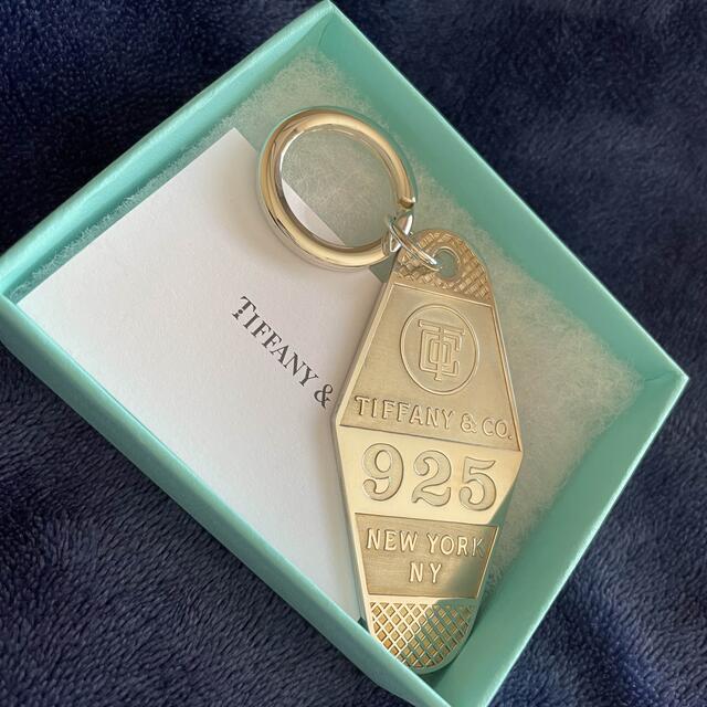 新品即決 Tiffany & Co. - ティファニー シルバー 925 ホテル プレート キーリング キーホルダー