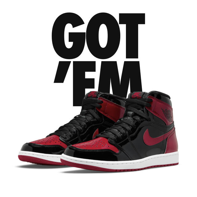 NIKE AIR JORDAN 1 HIGH OG "BRED PATENT"