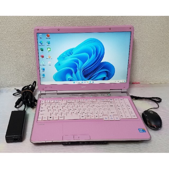 NEC ノートパソコン Windows11 エクセル ワード DVDマルチ - ノートPC