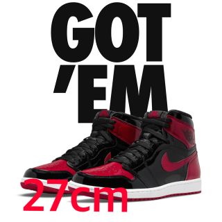 ナイキ(NIKE)のNIKE AIR JORDAN 1 HIGH BRED PATENT 27cm(スニーカー)