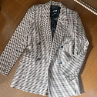 ザラ(ZARA)のZARA チェックジャケット(テーラードジャケット)