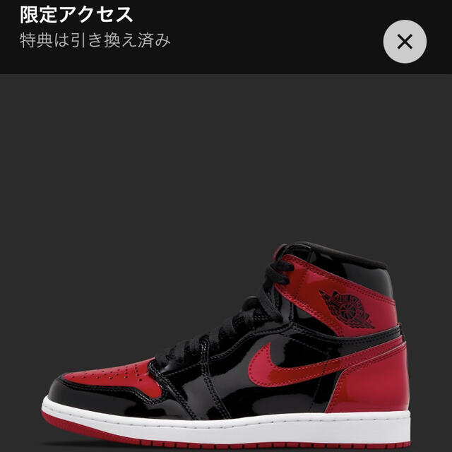 air jordan1 patent bredメンズ