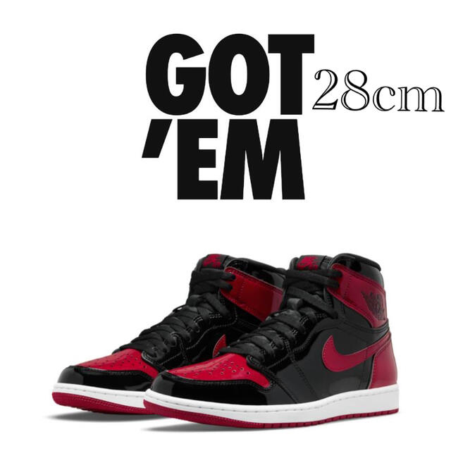 NIKE AIR JORDAN 1 HIGH OG "BRED PATENT"