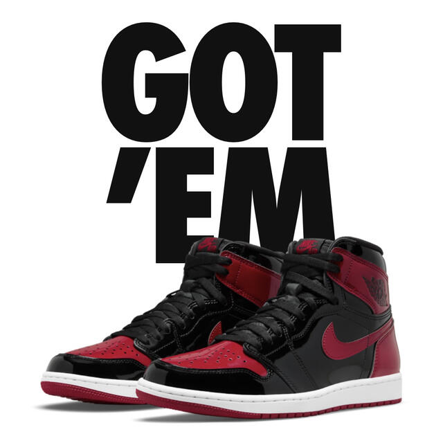 nike air jordan1 patent bred 27㎝ 新品未使用