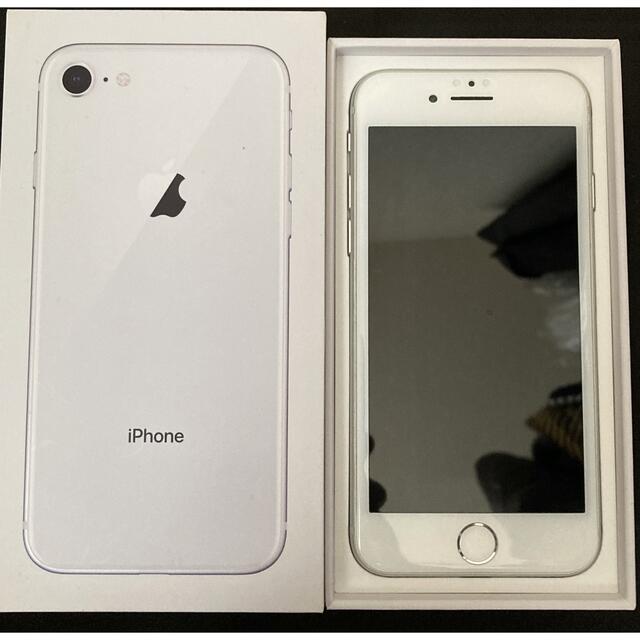 白鳥のクリスタルリング 美品　iPhone8本体　SIMフリー スマートフォン本体