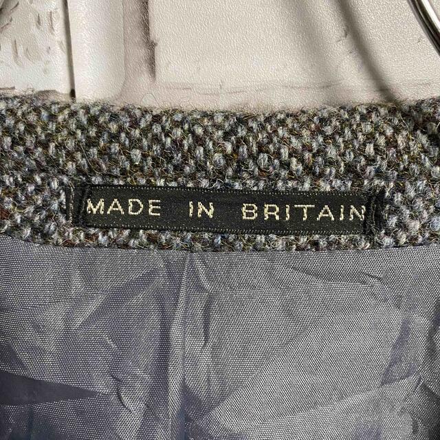 Harris Tweed(ハリスツイード)の90s 古着 ハリスツイード テーラードジャケット くるみボタン ヴィンテージ メンズのジャケット/アウター(テーラードジャケット)の商品写真