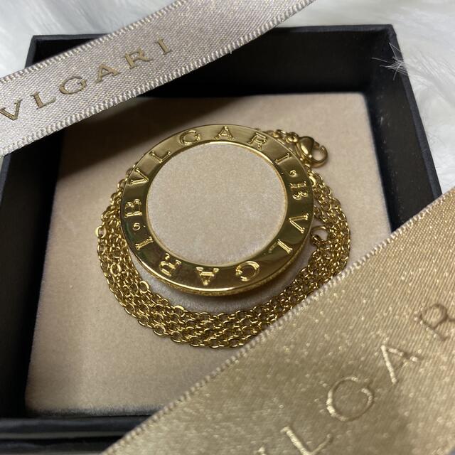 BVLGARI - 【箱袋付き正規品】BVLGARI ゴールド リング チャーム 革紐