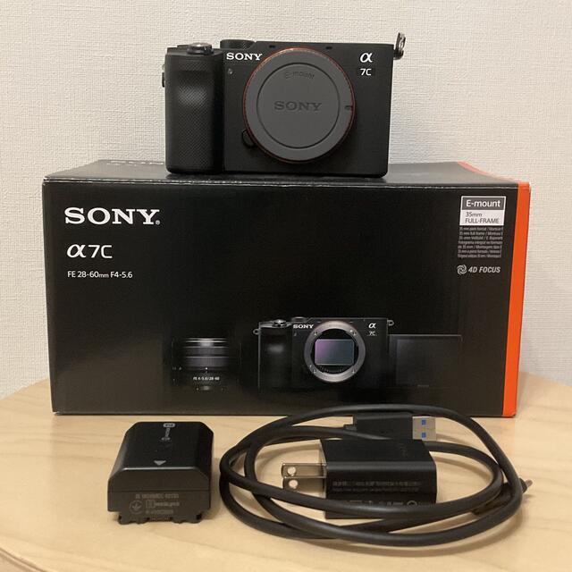 SONY(ソニー)のSONY ソα7C ILCE-7C ブラック フルサイズ ミラーレス一眼 ボディ スマホ/家電/カメラのカメラ(ミラーレス一眼)の商品写真