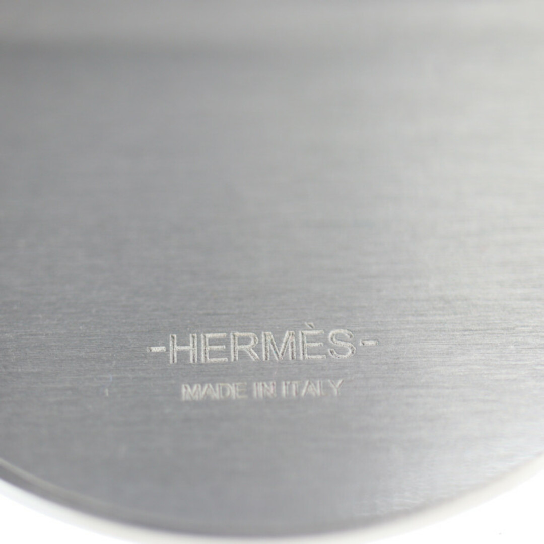 Hermes(エルメス)のHERMES エルメス  リバプール GM ブローチ  クロコダイル メタル  ブラウン シルバー金具   【本物保証】 レディースのアクセサリー(ブローチ/コサージュ)の商品写真