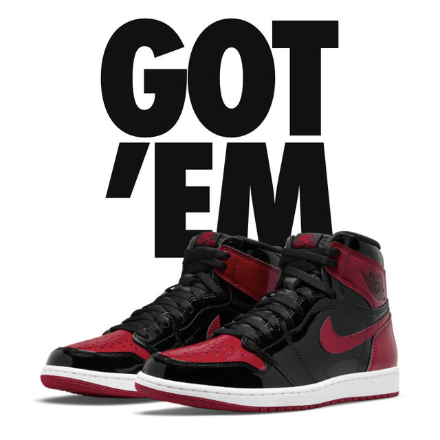 AIR JORDAN 1 patent bred エアジョーダン1  27.5